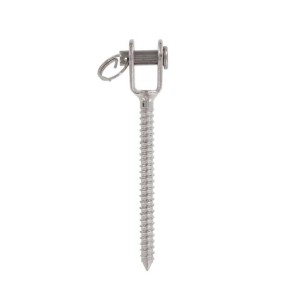 KOŃCÓWKA WIDEŁKOWA 815120 WKRĘT DO DREWNA INOX A4 8MM   