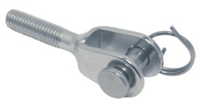 PRAWA KOŃCÓWKA 8452 WIDEŁKOWA KRÓTKA INOX A4 M6