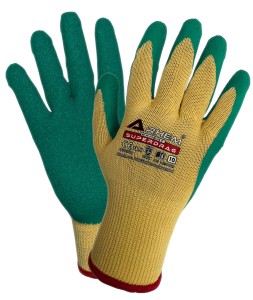 RĘKAWICE OCHRONNE POWLEKANE LATEKSEM SUPERDRAG (ZESTAW 12 PAR) ROZM.  9 , 10 , 11 