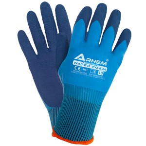 RĘKAWICE POWLEKANE LATEKSEM WATER FOAM  (ZESTAW 12 PAR) ROZMIAR 8 ,  9 , 10  