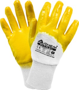 RĘKAWICE POWLEKANE NITRYLEM  NITRAL  (ZESTAW 12 PAR) ROZMIAR 8 ,  9 , 10    