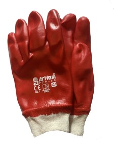 RĘKAWICE OCHRONNE RPCV ZE ŚCIĄGACZEM (ZESTAW 12 PAR)   