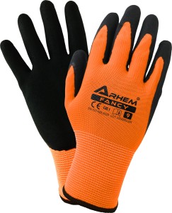 RĘKAWICE POWLEKANE LATEKSEM FANCY  (ZESTAW 12 PAR) ROZMIAR 8 ,  9 , 10 