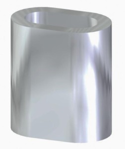 ZACISK 8471 TULEJOWY ALUMINIOWY DO LINY FI 7 MM 