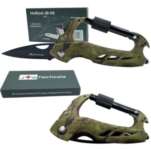 Multitool narzędzie wielofunkcyjne karabińczyk 6w1 camo