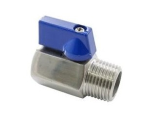 ZAWÓR KULOWY 815022 MINI GW-GZ INOX A4 3/8"  