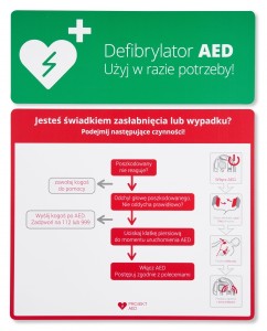 TABLICA AED ALGORYTM POSTĘPOWANIA