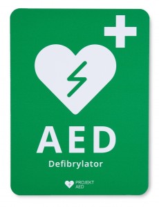 Tablica informacyjna AED