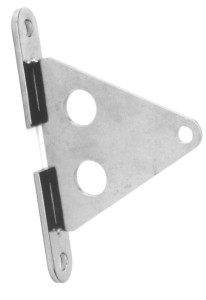 TRÓJKĄT DYSTANSOWY 8499 NA ŚCIANĘ OKUCIE MASZTOWE TYP B 136x124 mm 