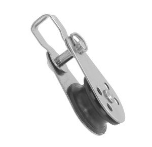 BLOCZEK 8391 Z SZEKLĄ ROLKA PLASTIKOWA INOX A4 25 MM