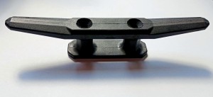 KNAGA PLASTIKOWA 145 MM ROGOWA PROD. WŁOCHY CZARNA