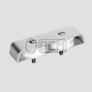 PEM 1042XA BLOK POKŁADOWY KIERUNKOWY 2 ROLKOWY ŁOŻYSKOWANY ANODOWANY BLOCZEK