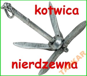 KOTWICA SKŁADANA 3,2 KG NIERDZEWNA POLEROWANA DRAPAK