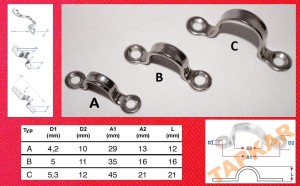 PRZELOTKA 8127 MAŁA NIERDZEWNA BLASZANA KIPA KUTA