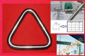 TRÓJKĄT 4X20 NA TAŚMĘ PAS NIERDZEWNY A2