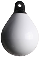 HW55 ODBIJACZ KULISTY JACHTOWY 85x105 CM POMPOWANY BIAŁY