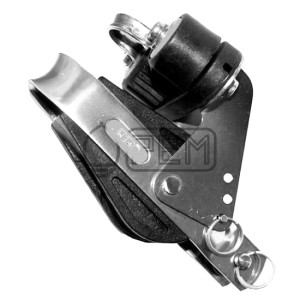 PEM 417KU BLOK POJEDYNCZY NIERDZEWNY A2 Z ZACZEPEM KNAGĄ KIPĄ I UCHEM BLOCZEK