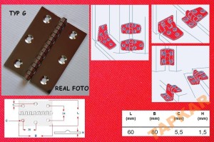 ZAWIAS 8049G NIERDZEWNY A2 60X80X1,5 KWASOODPORNY