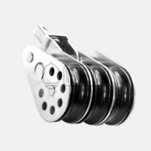 PEM 433 BLOK POTRÓJNY SZEREGOWY NIERDZEWNY A2 Z KRĘTLIKIEM BLOCZEK