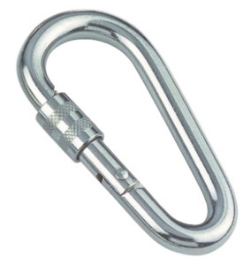 KARABIŃCZYK  8958 OWALNY GRUSZKA Z ZABEZPIECZENIEM INOX A4 11X120