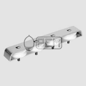 PEM 1054A BLOK POKŁADOWY KIERUNKOWY 4 ROLKOWY ANODOWANY BLOCZEK