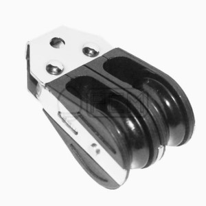 PEM 305X BLOK PODWÓJNY SZEREGOWY NIERDZEWNY A2 ŁOŻYSKOWANY BLOCZEK