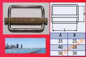 NAPINACZ 8764 NIERDZEWNY STOPER DO TAŚMY 25 MM BIMINI