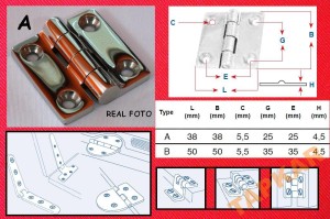 ZAWIAS 8233A KWASOODPORNY 38x38x4,5 NIERDZEWNY