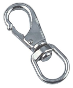 KARABIŃCZYK 8257 RYBKA FISH SMERF Z KRĘTLIKIEM INOX A4 120 MM