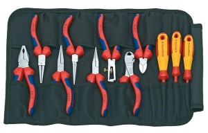 KNIPEX 001941  ETUI Z SZCZYPCAMI I WKRĘTAKAMI 11-CZĘŚCIOWE 