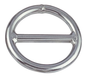 D-RING 8963 PODWÓJNY KÓŁKO Z POPRZECZKĄ INOX A4  8X50 