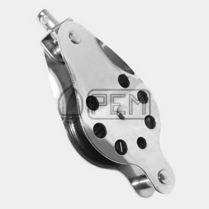 PEM 622 BLOK POJEDYNCZY NIERDZEWNY A2 Z ZACZEPEM BLOCZEK