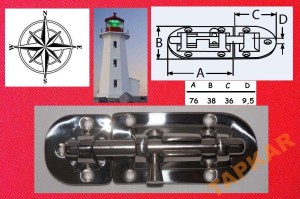 ZASUWA DUŻA NIERDZEWNA A4 POLEROWANA