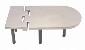 8933 ZAWIAS 127X65X4 ZE ŚRUBAMI M6X45 NIERDZEWNY A4