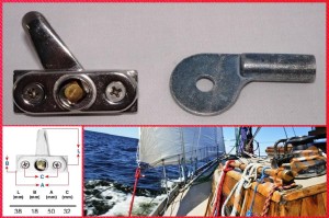 ZAMEK NIERDZEWNY A2 Z KLUCZEM CZWOROKĄTNYM ZAMKNIĘCIE BAKISTY 