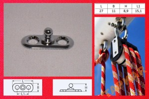 TENAX LOXX ZAPINKA GŁÓWKA NA DWIE ŚRUBY NITY BIMINI