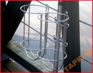 KOSZ NA ODBIJACZ 230 MM PODWÓJNY NIERDZEWNY DLA ODBIJACZA 21X63