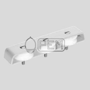 PEM 1043A BLOK POKŁADOWY KIERUNKOWY 3 ROLKOWY ANODOWANY BLOCZEK