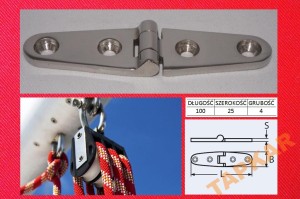 ZAWIAS 8235A 100X25X4 KWASOODPORNY NIERDZEWNY A4